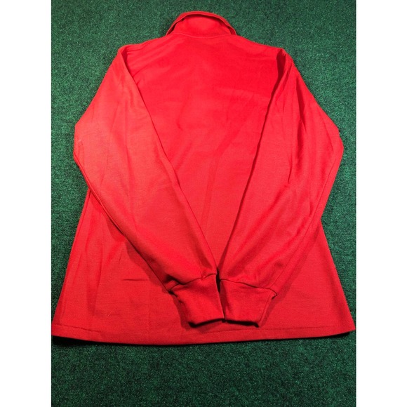 Vintage Chemise Lacoste Men's XL Red Long Sleeve Polo Shirt - Picture 2 of 5